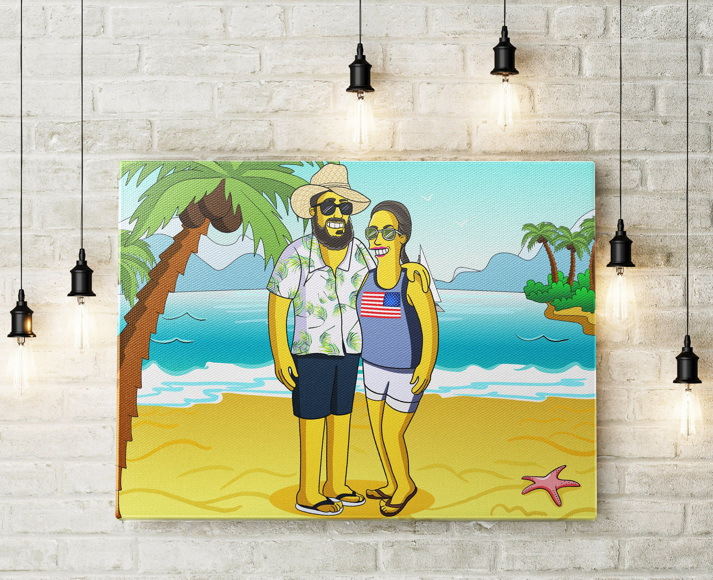 Personalized Simpsons Family Portrait