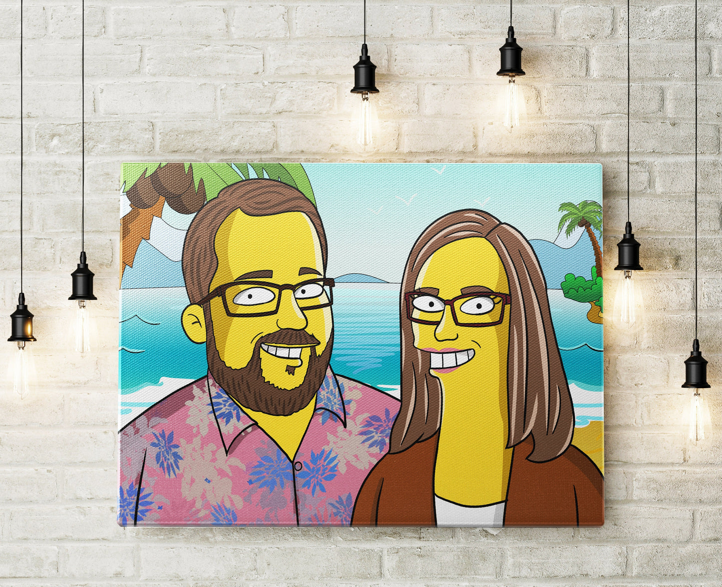 Personalized Simpsons Family Portrait