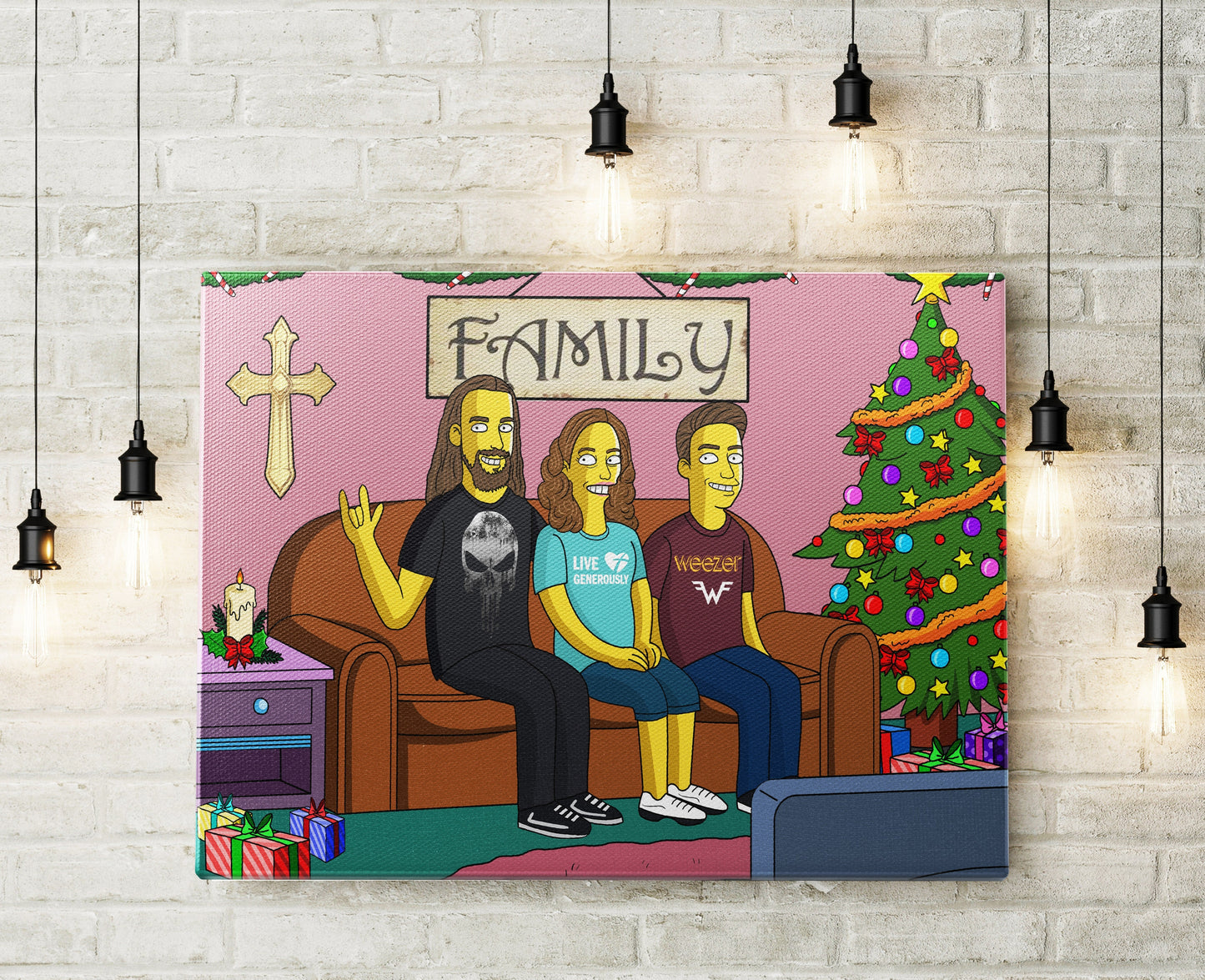 Personalized Simpsons Family Portrait
