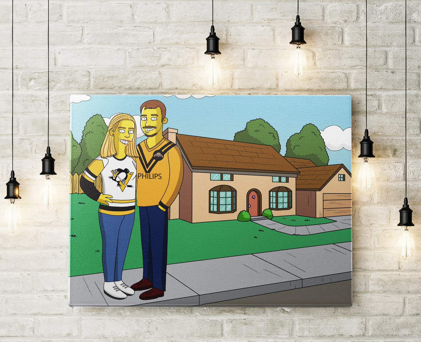 Personalized Simpsons Family Portrait