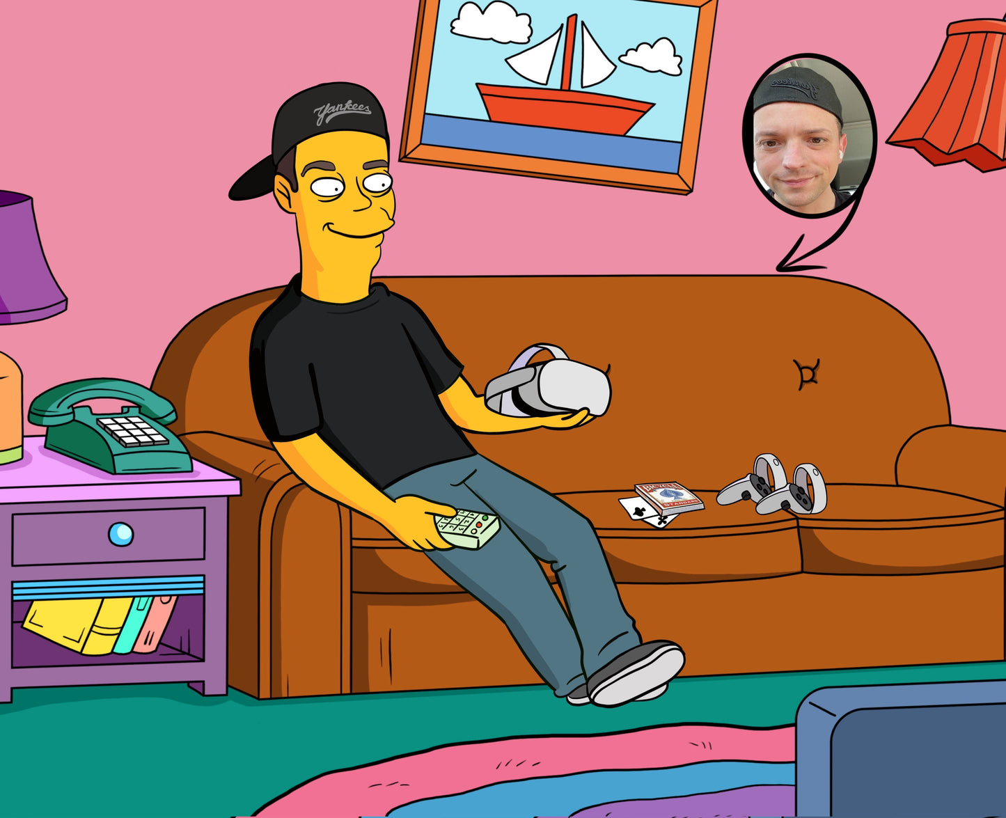 Personalized Simpsons Family Portrait