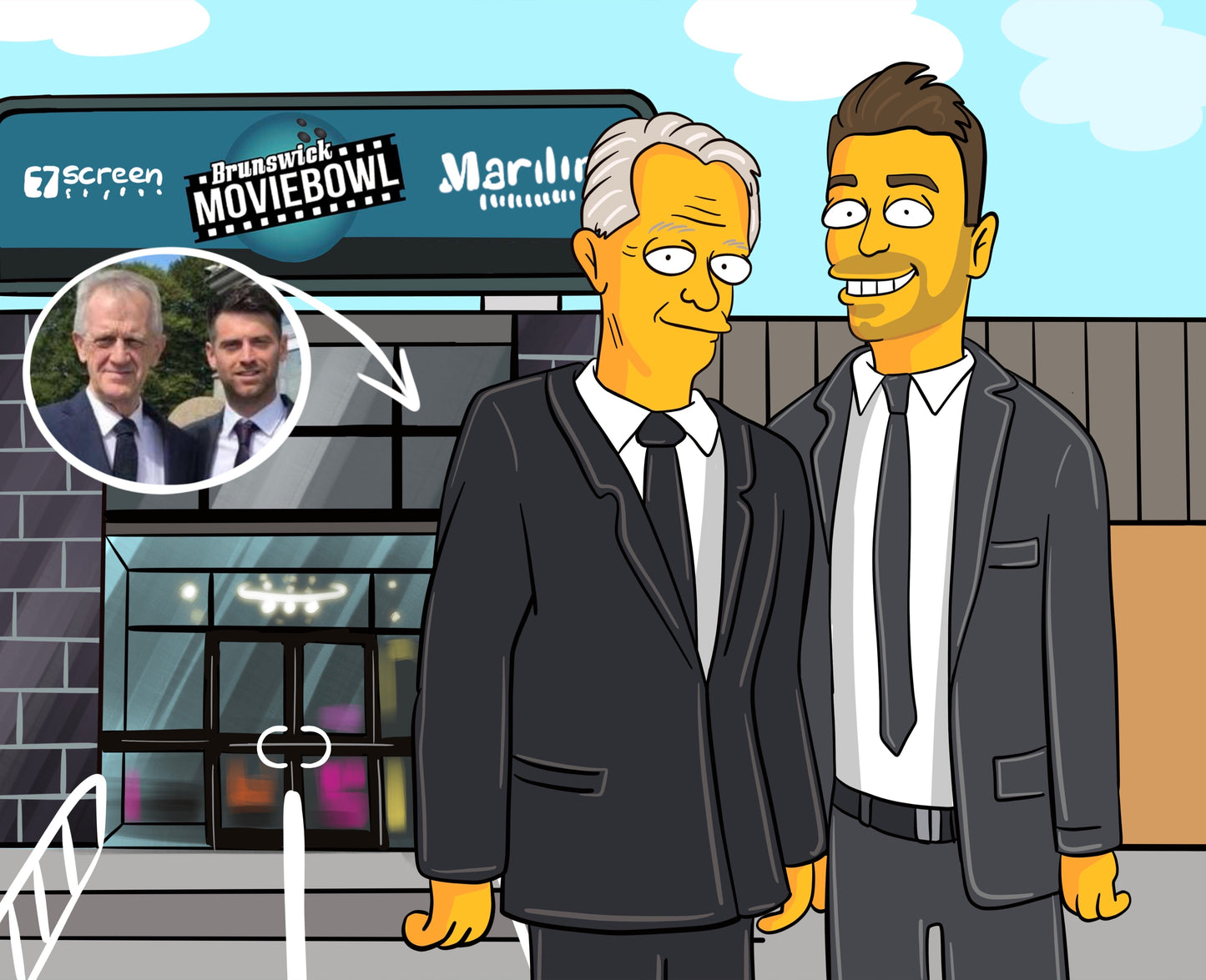Personalized Simpsons Family Portrait