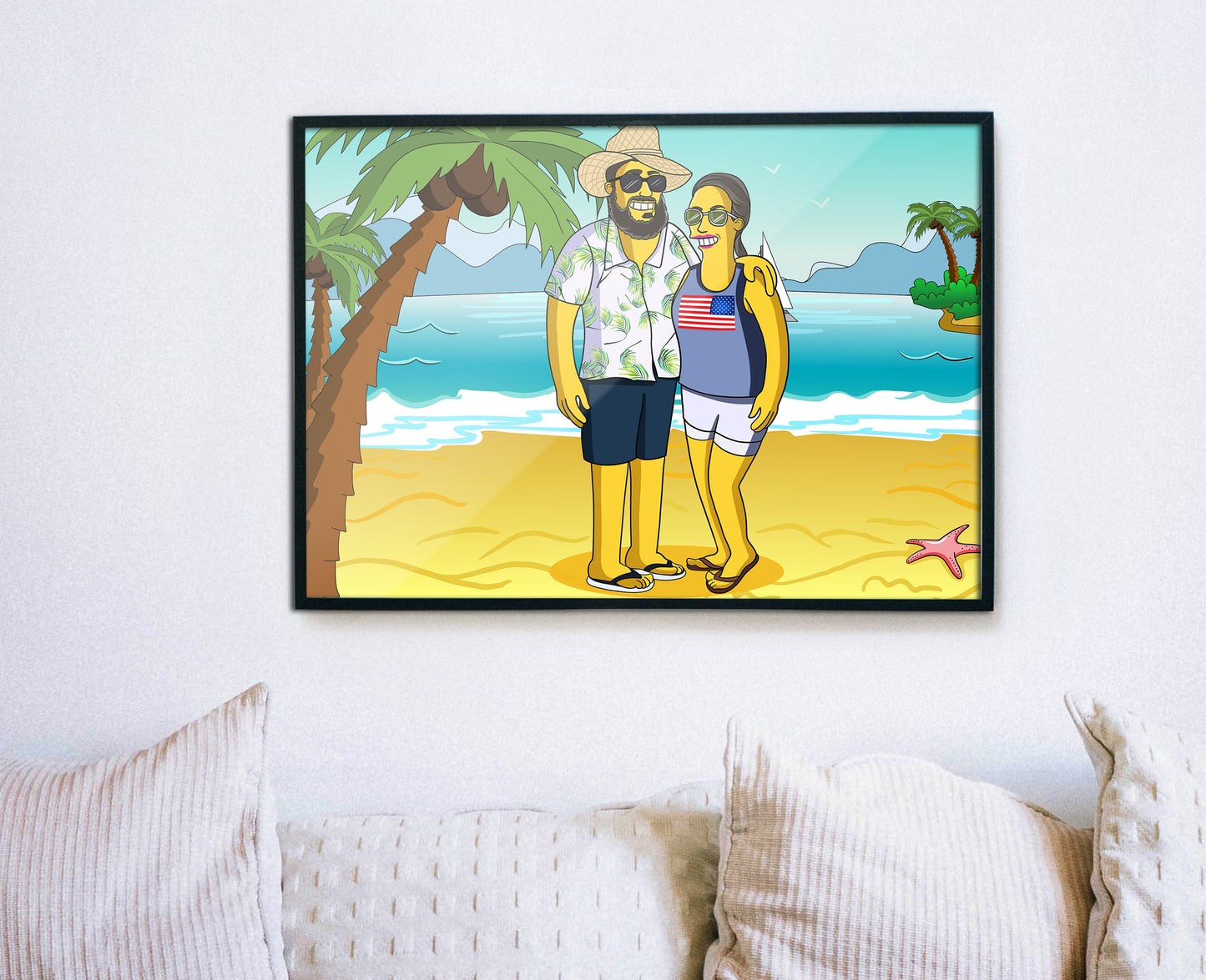 Personalized Simpsons Family Portrait