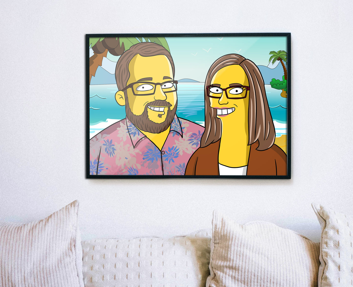 Personalized Simpsons Family Portrait