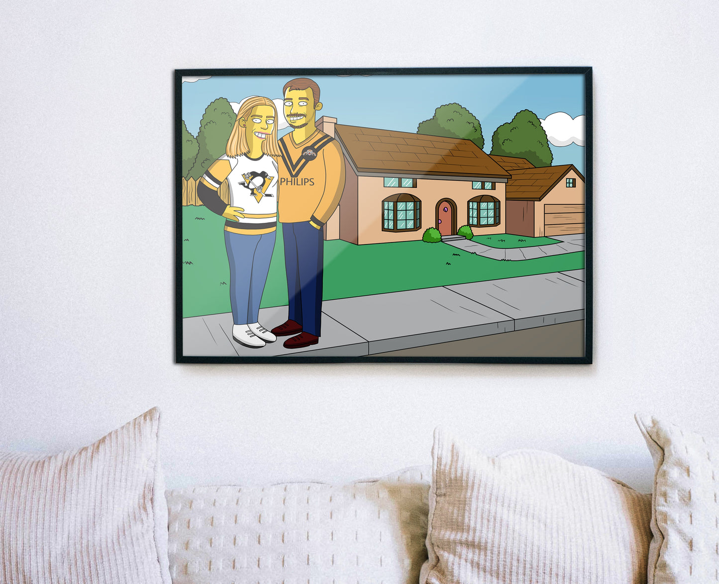 Personalized Simpsons Family Portrait