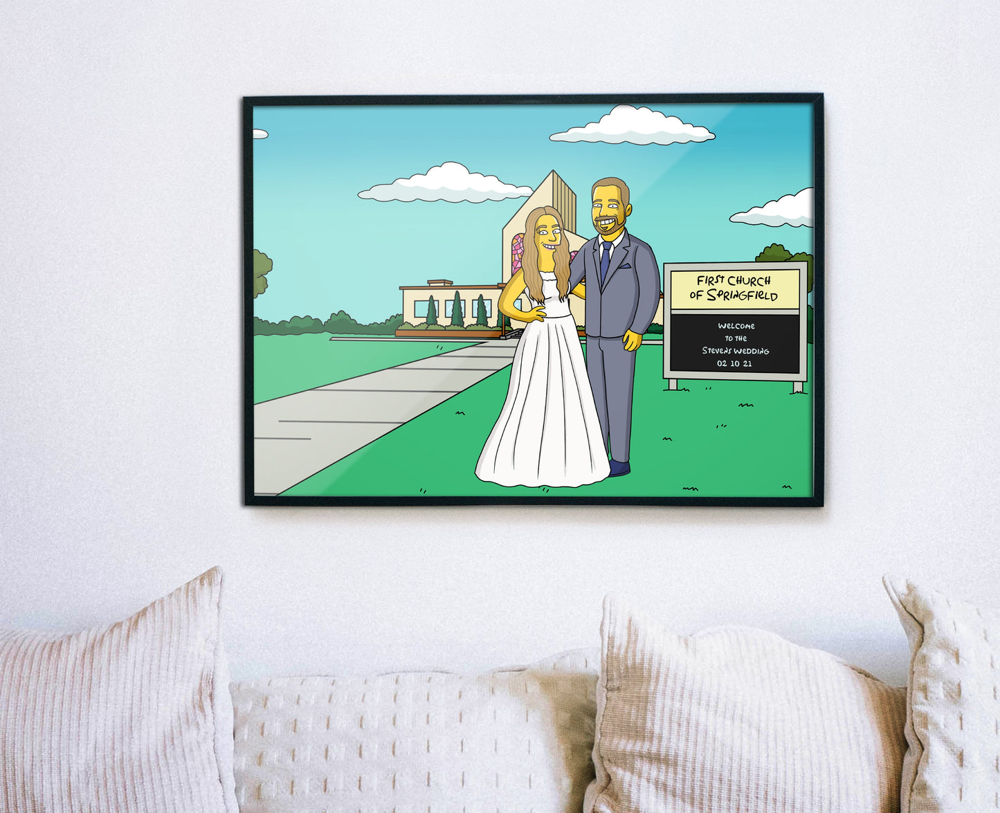 Personalized Simpsons Family Portrait