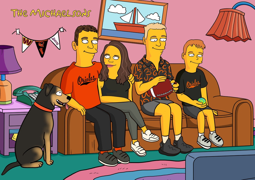 Custom Simpsons Portrait