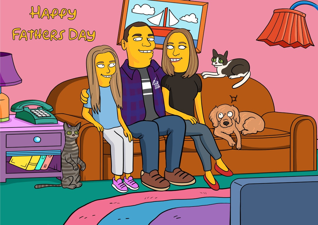 Custom Simpsons Portrait